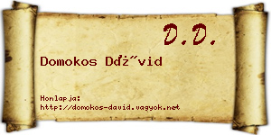 Domokos Dávid névjegykártya